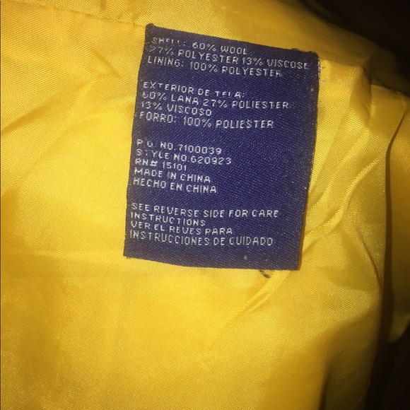 Yellow Enlightened Outerwear/Green Envy Peacoat WOOL Blend - Picture 8 of 8